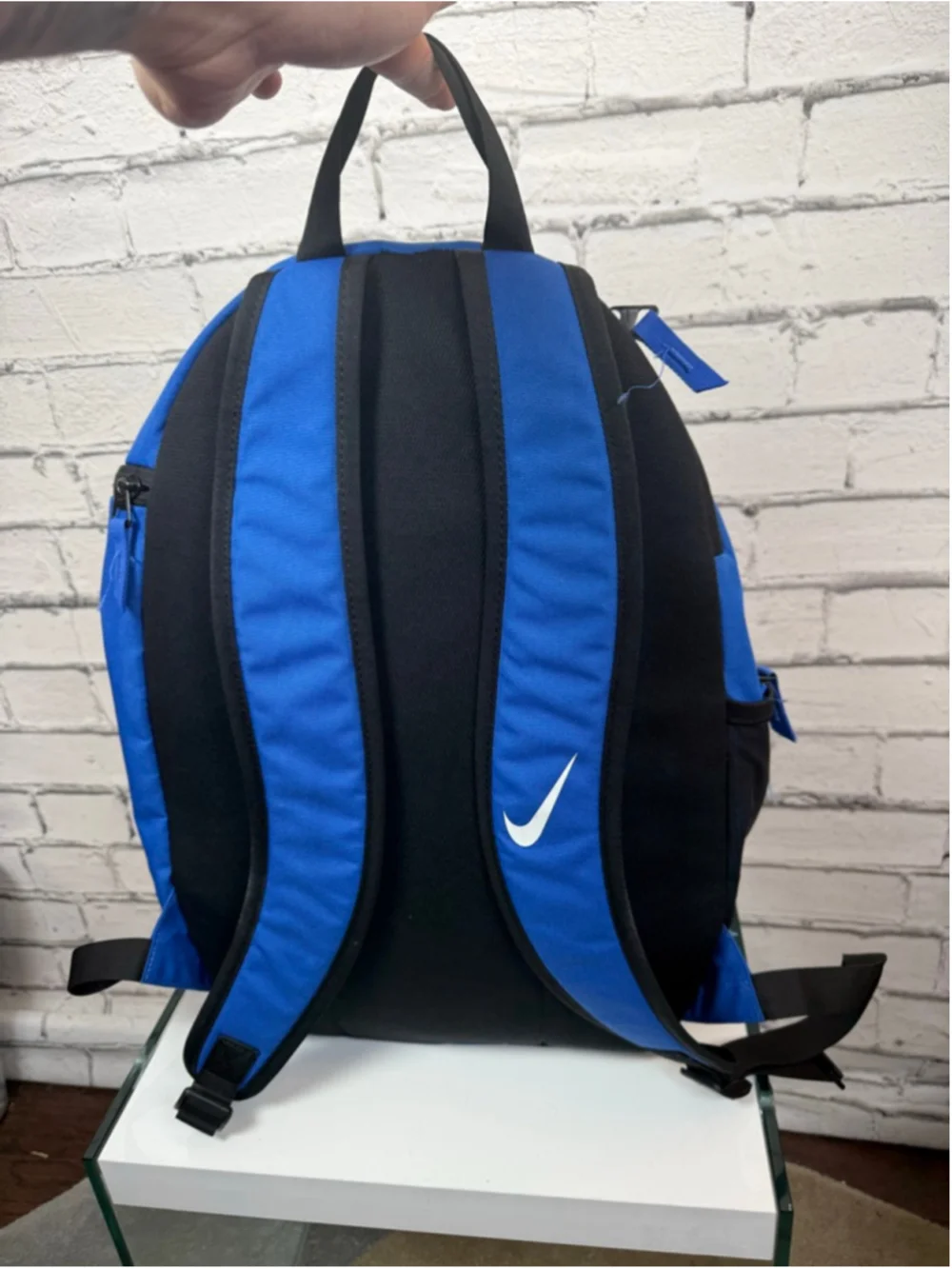 Nike Backpack Academy Blue Black Backpack Gym Bag 19x13x4 in Book Bag